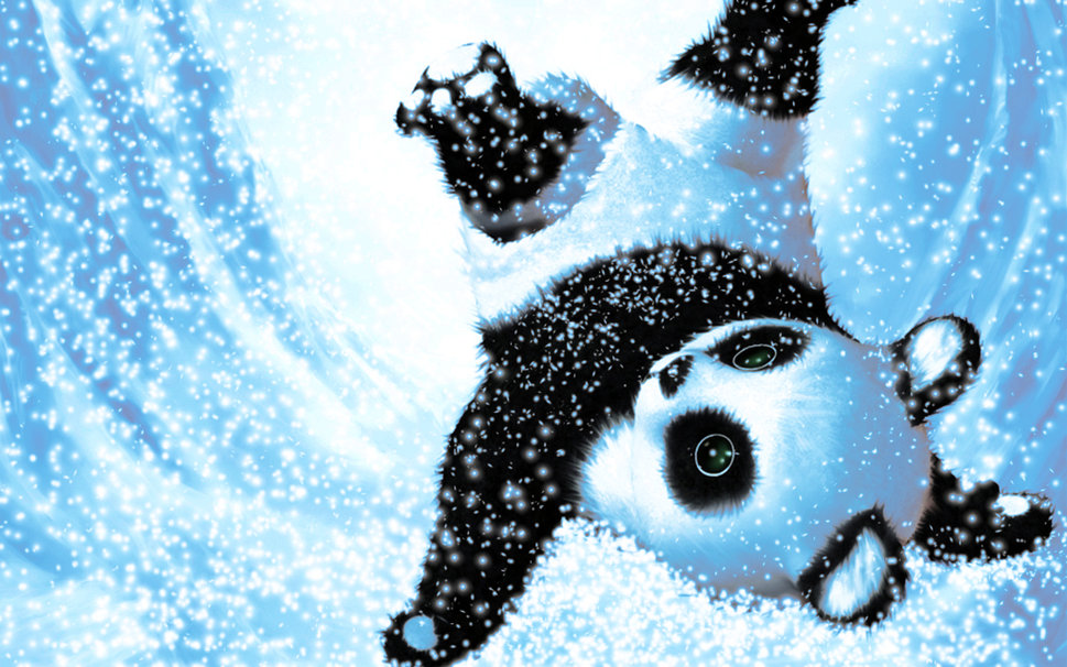 Cute Snow Panda wallpaper   ForWallpapercom 969x606