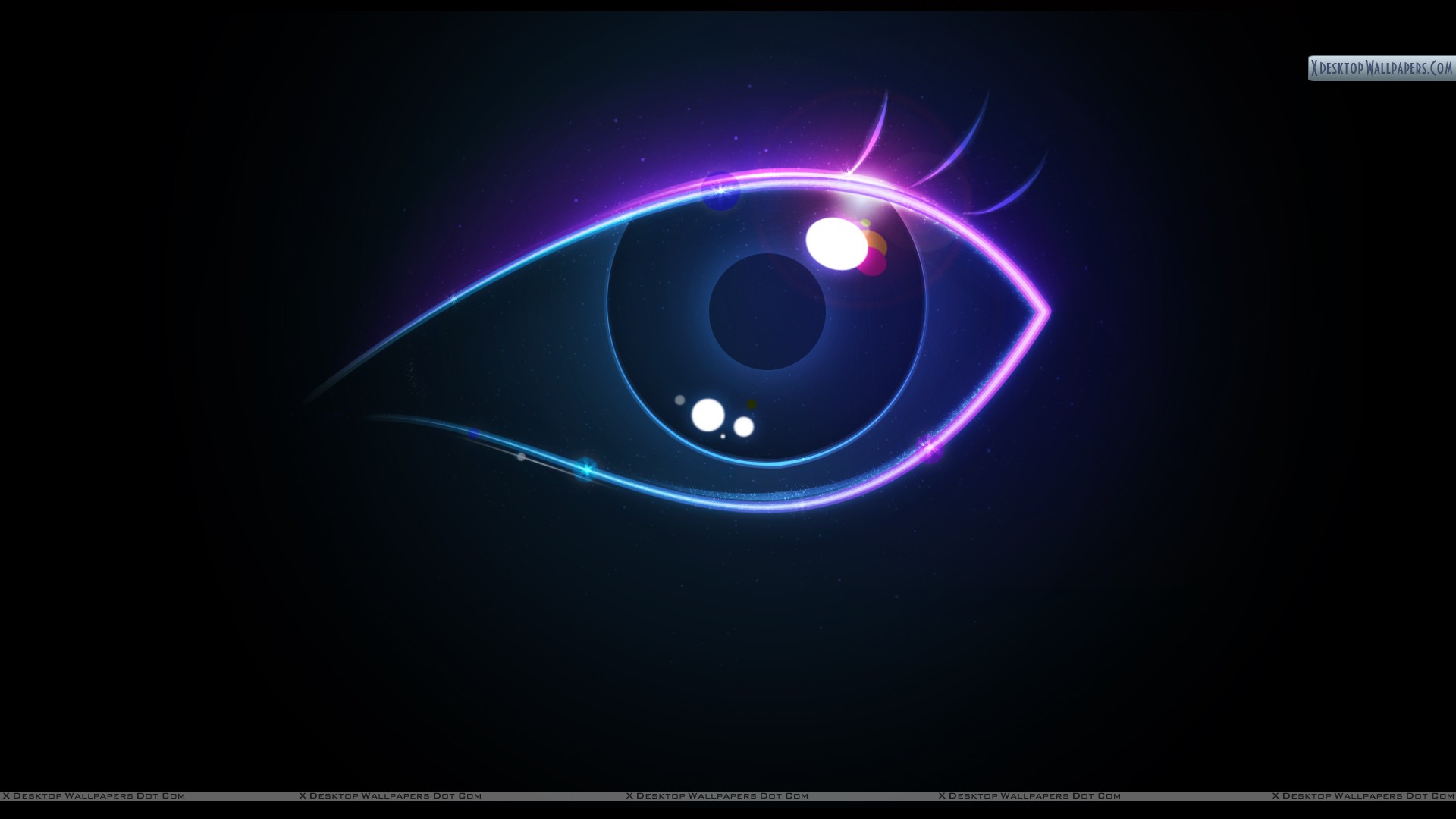 Eye Abstract On Black Background Wallpaper