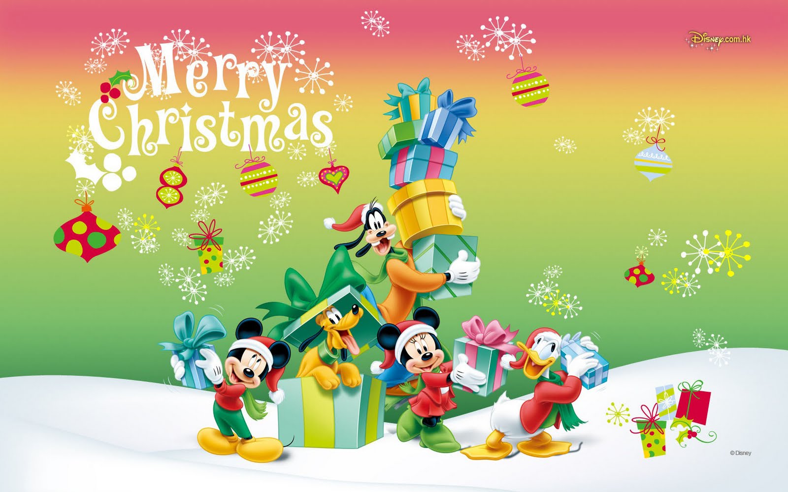 Disney Christmas Wallpapers Wallpaper Mansion 1600x1000