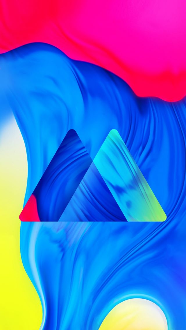 Wallpaper Samsung Galaxy M10 abstract colorful HD OS 21445