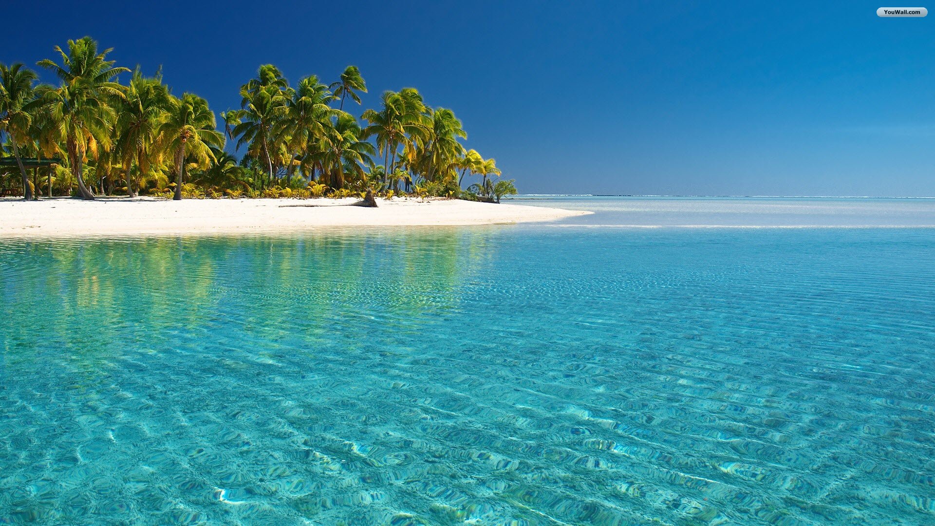 beach tropical wallpapers paradise island glass wallpaper water 1920x1080