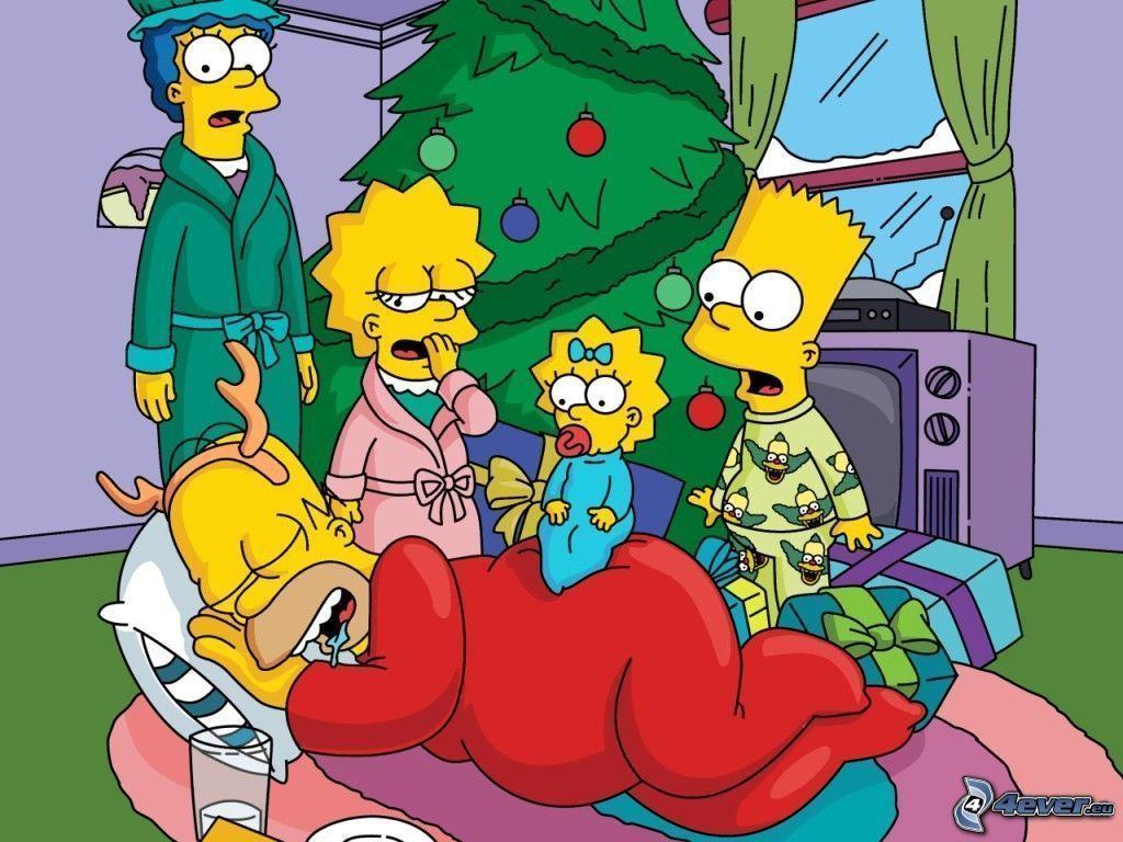 Simpsons Christmas Wallpapers 1024x768