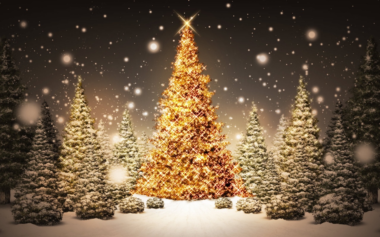 1280x800 Christmas Tree desktop PC and Mac wallpaper 1280x800