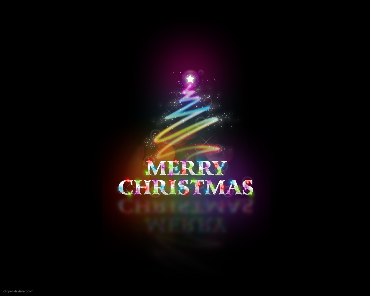 Merry Christmas Colors 1280x1024