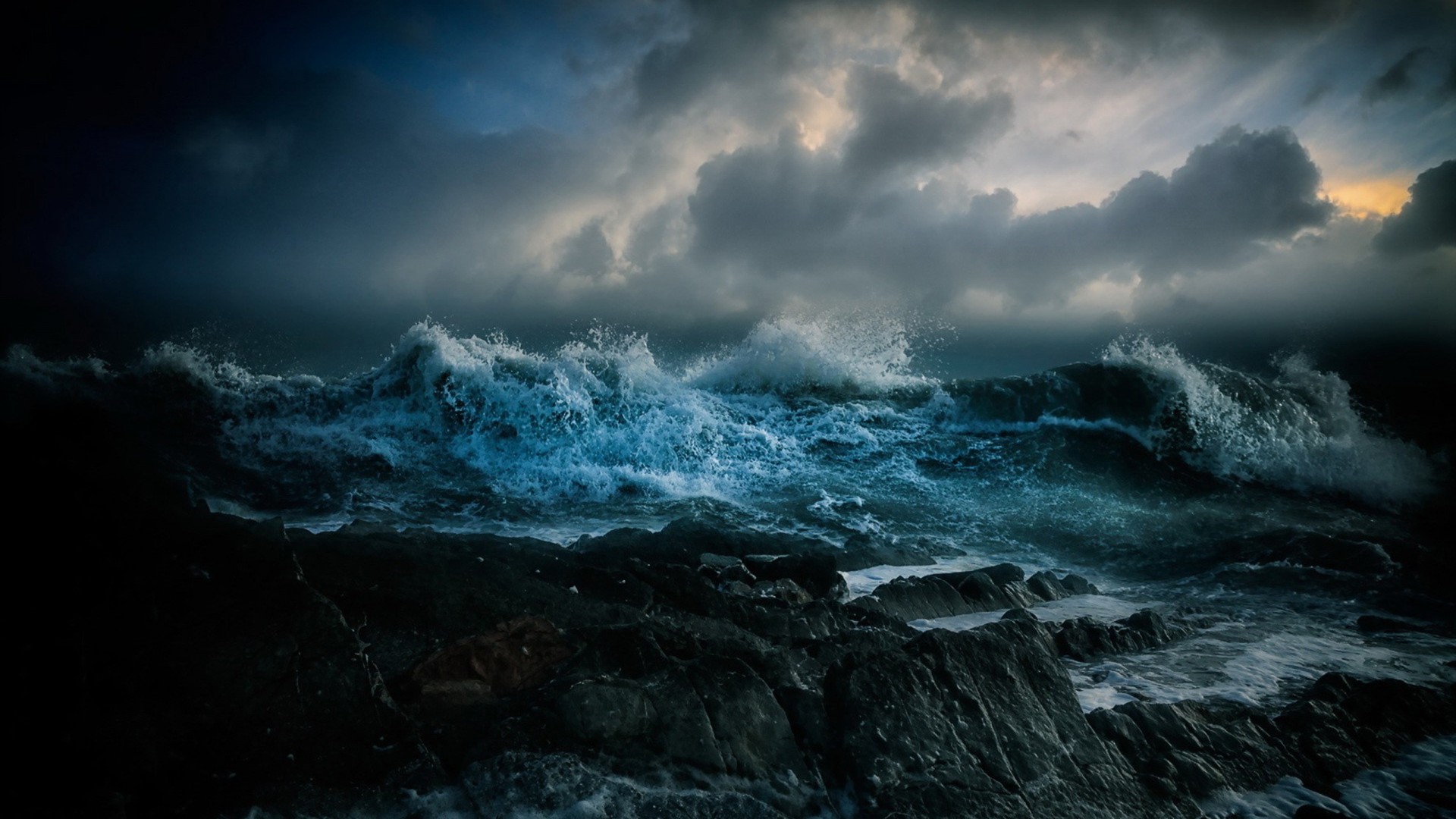 Stormy Ocean Wallpaper 37 Modern Stormy Ocean 1920x1080