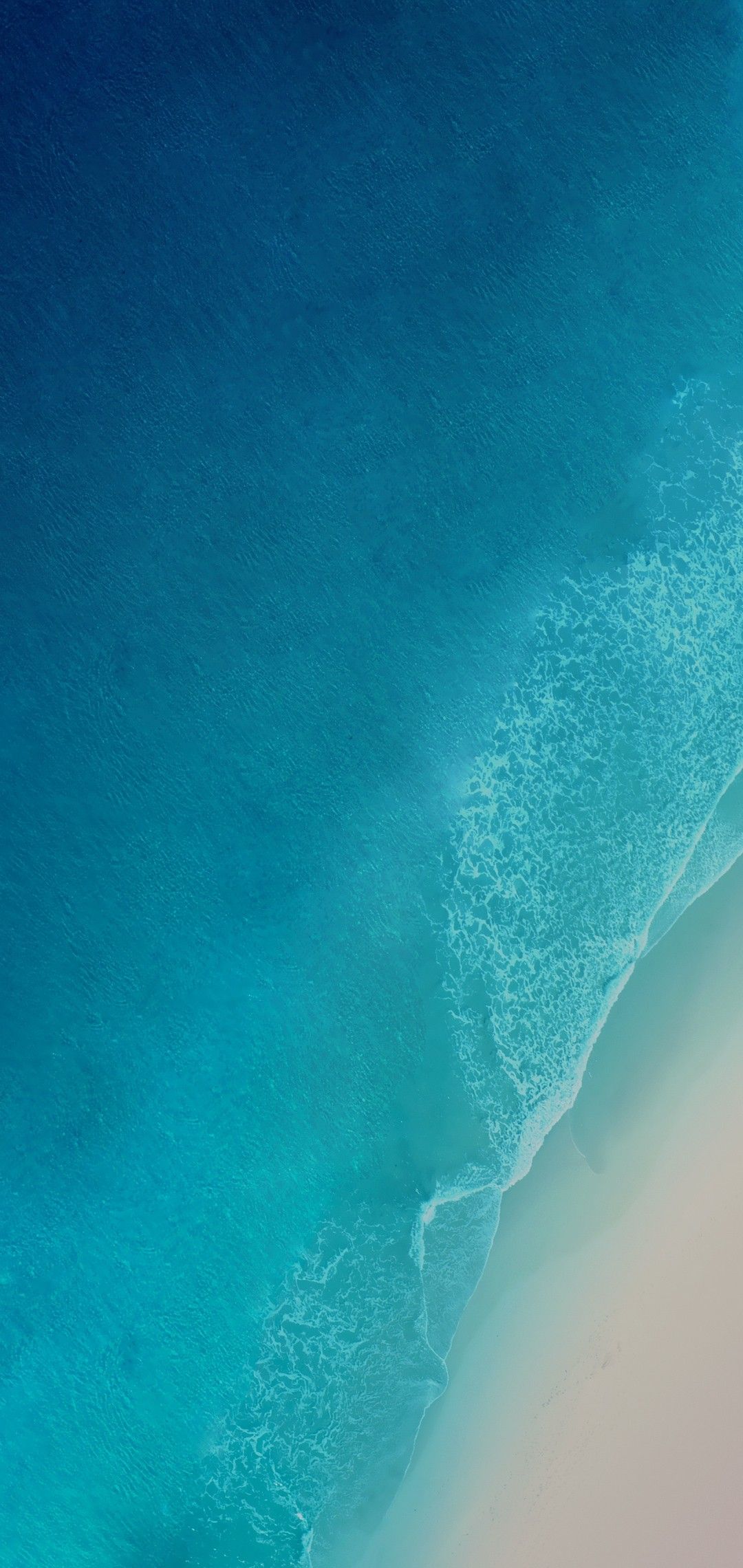 iOS 12 iPhone X Aqua blue Water ocean apple wallpaper