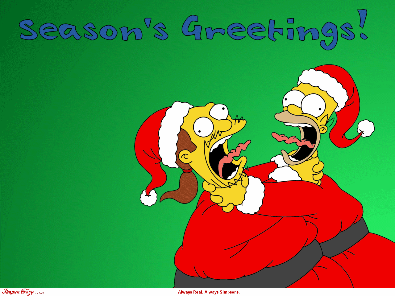 Simpsons Christmas wallpaper 33800 1280x960