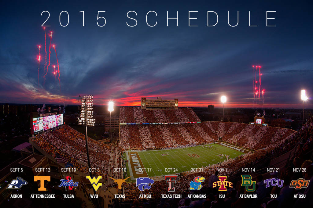 Revealed 2015 Football Schedule   Oklahoma Sooners 1024x682