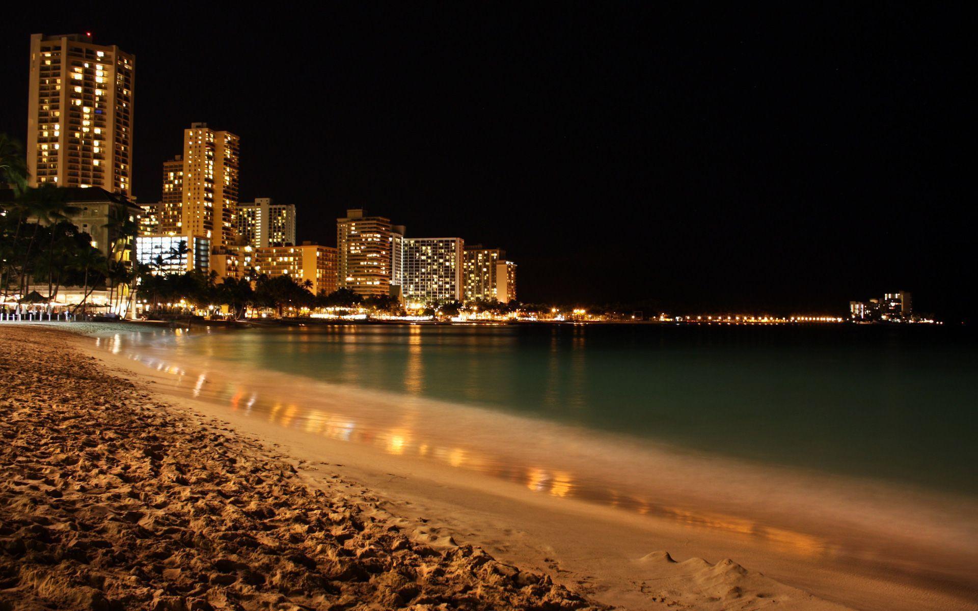 Beach At Night Wallpapers 1920x1200