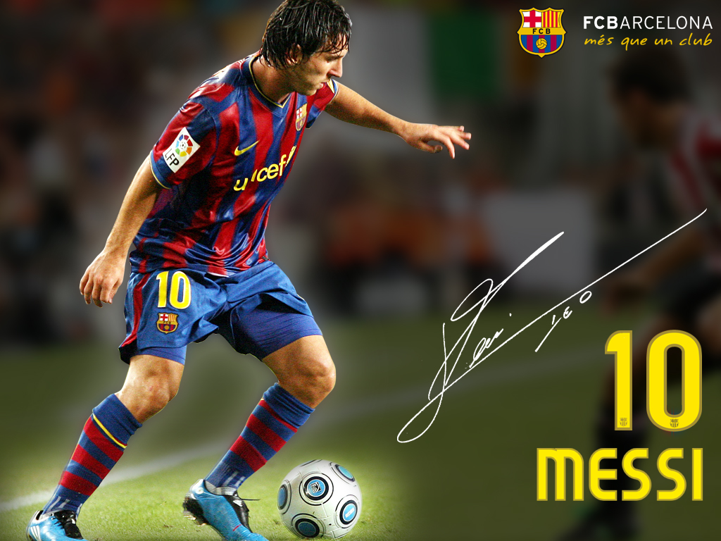 Messi   FC Barcelona Wallpaper 28737137 1024x768
