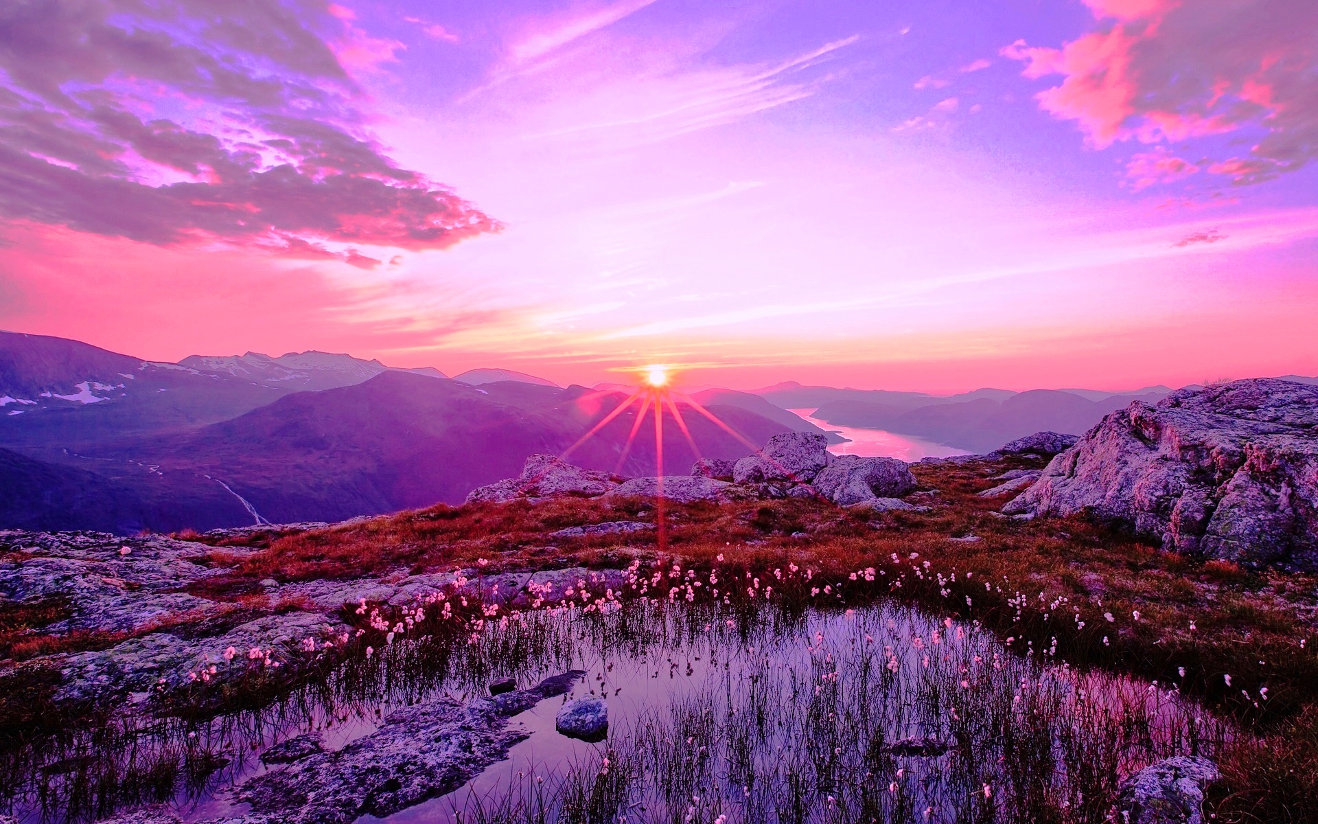 Image for Wallpapers Purple Sunset HD Wallpaper 2014 Download 1920x1200