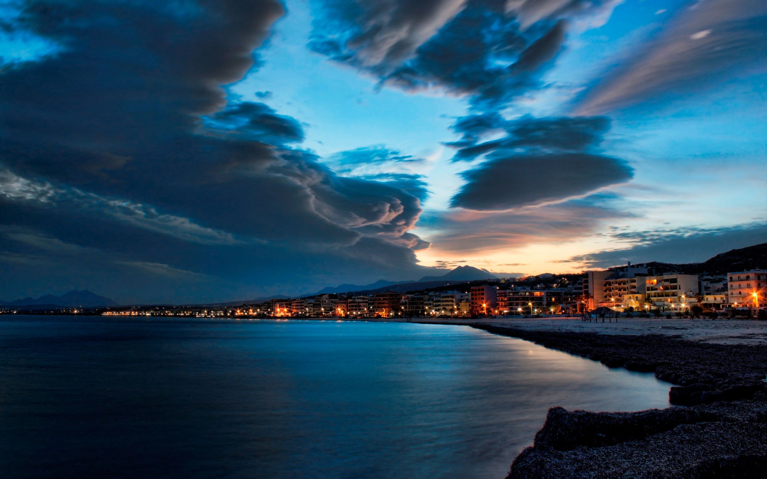 Beach At Night Wallpapers 2560x1600