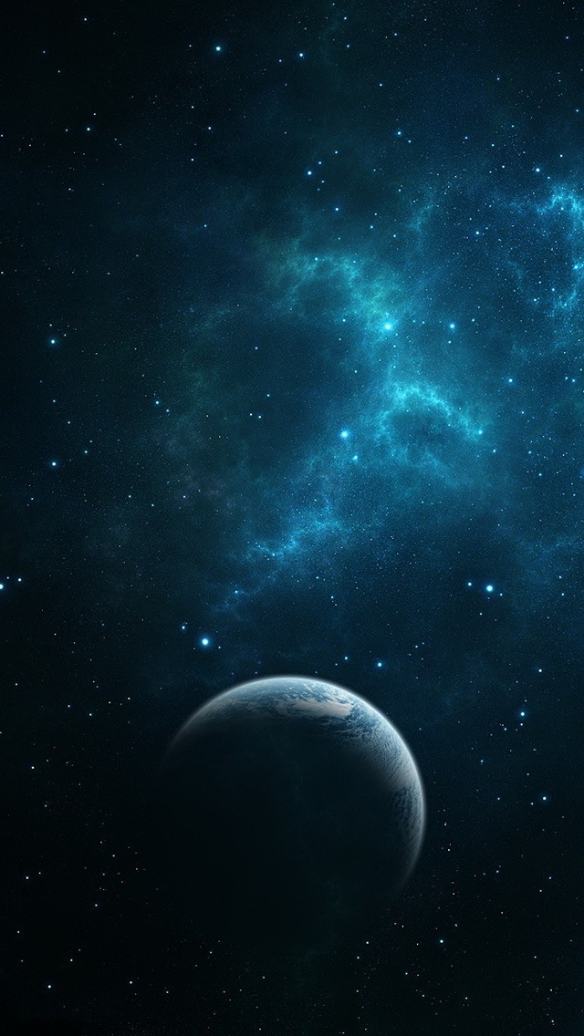 Dark Blue Space iPhone 5s Wallpaper Download iPhone Wallpapers iPad 640x1136