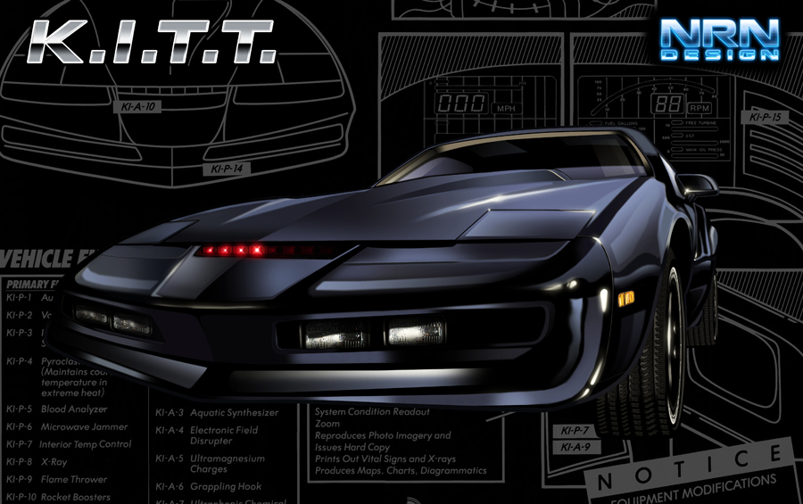 Knight Rider KITT Art The Car Wallpapers 900x565