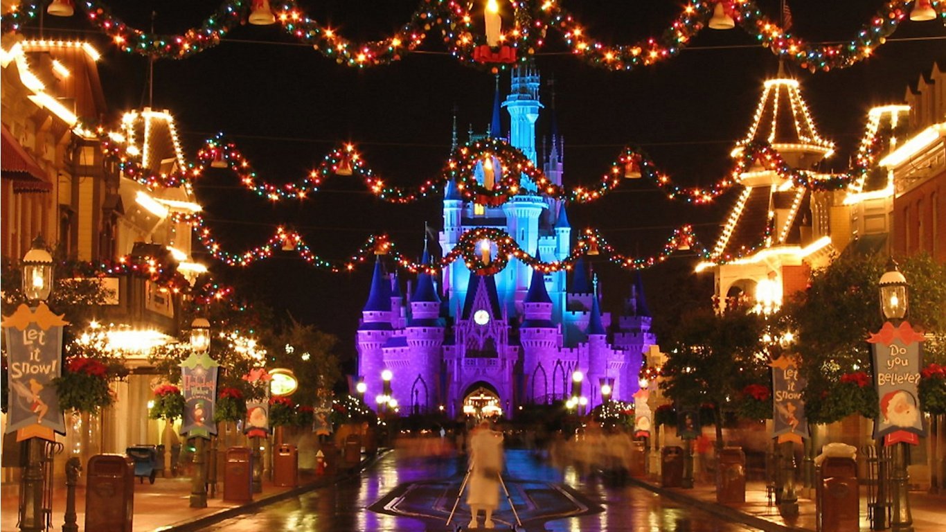  World of Disney for the Young at Heart Disney Christmas Wallpapers 1366x768