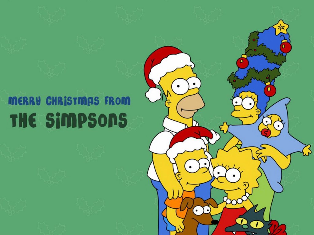 The Simpson Christmas Pictures and Wallpaper 1024x768