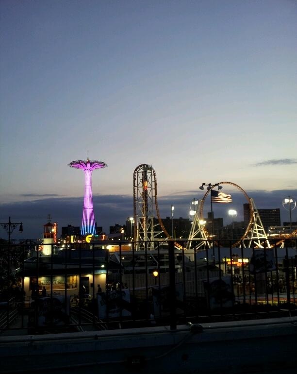 Coney Island Sunset Pictures The View From Atop Toms Coney Island 612x770