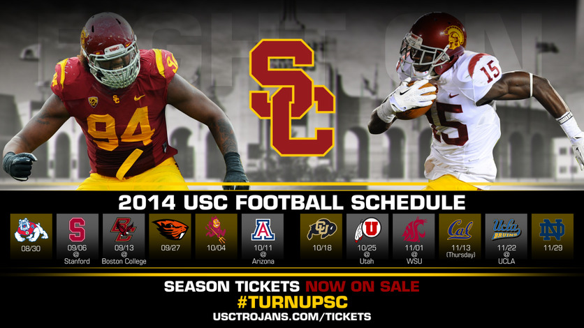 2014 USC Football Schedule   USC Trojans 836x470