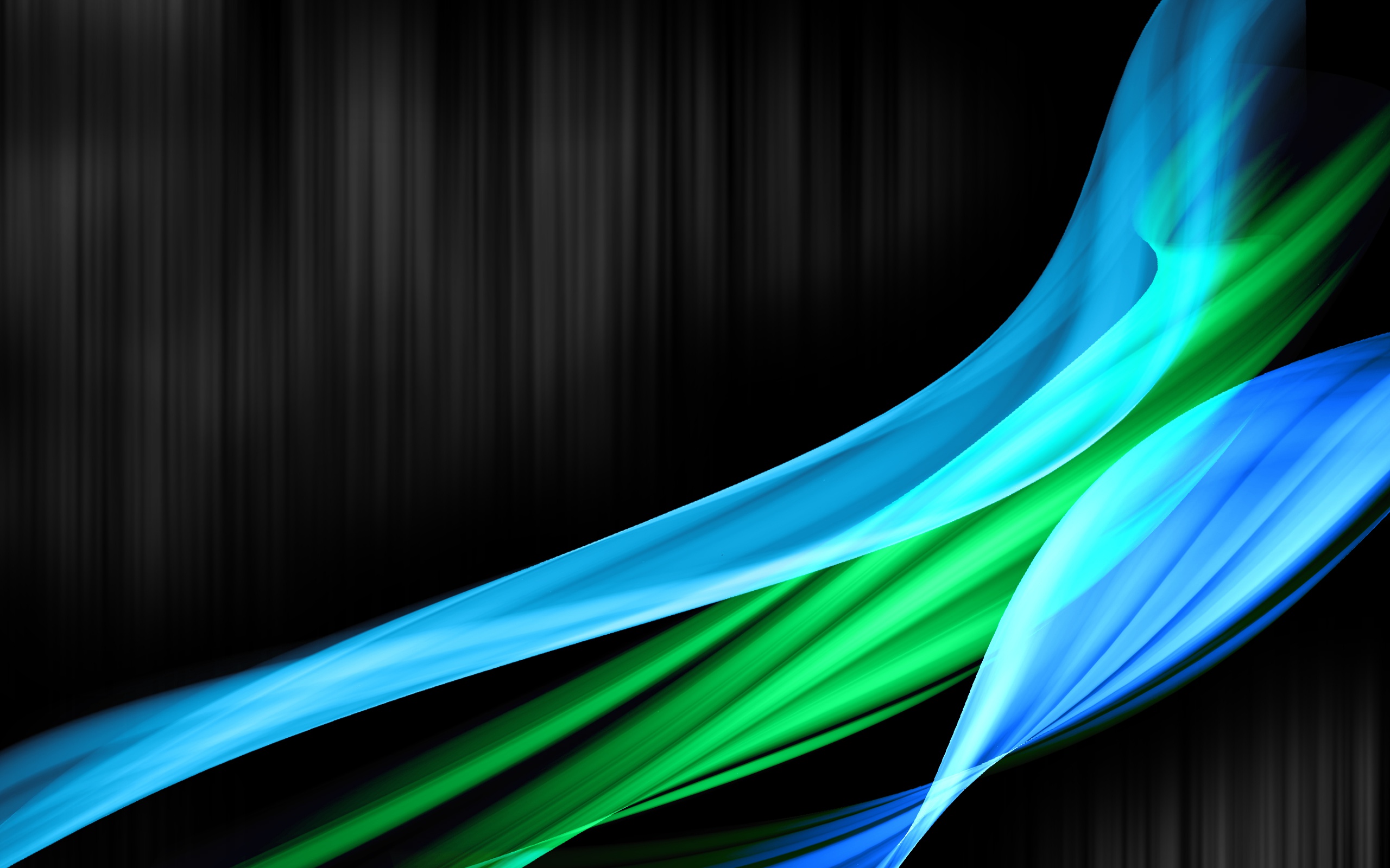 Abstract blue and green with dark background wallpaper background in 2560x1600