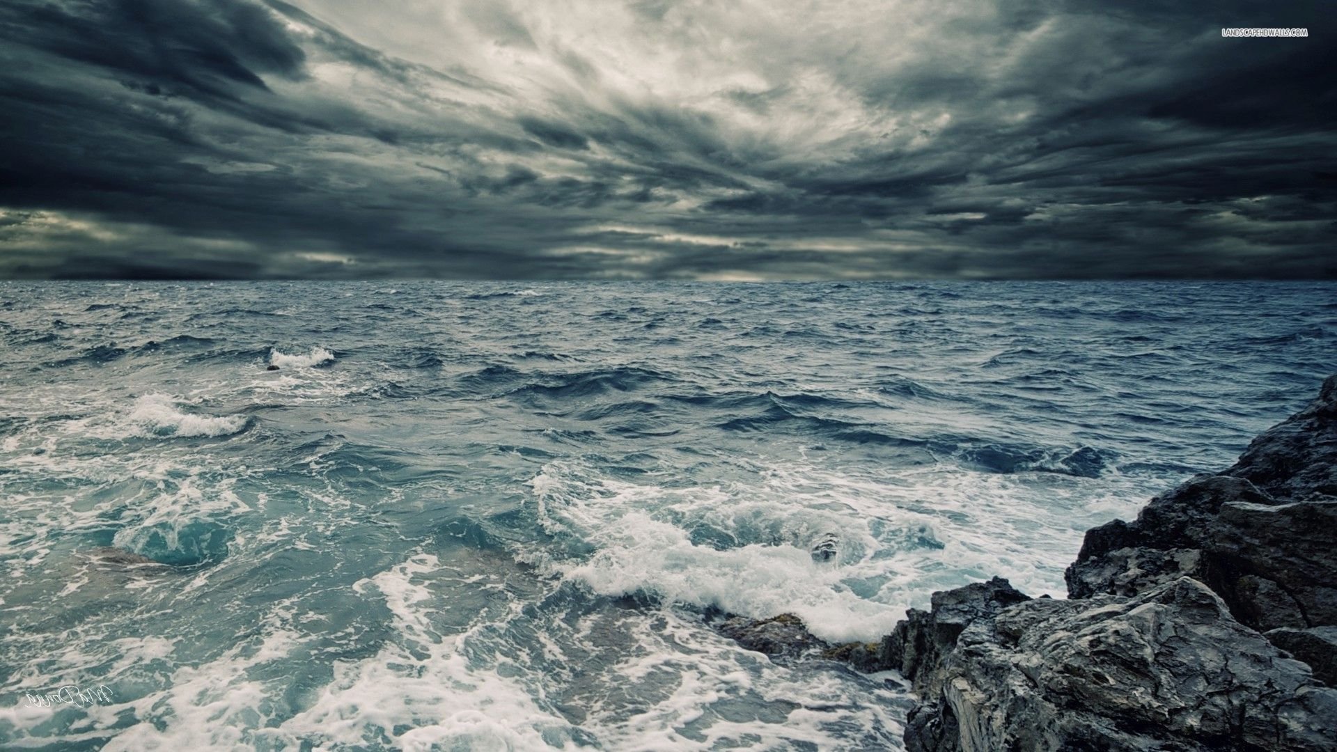 TW 37 Stormy Ocean Wallpaper Stormy Ocean Full HD 1920x1080