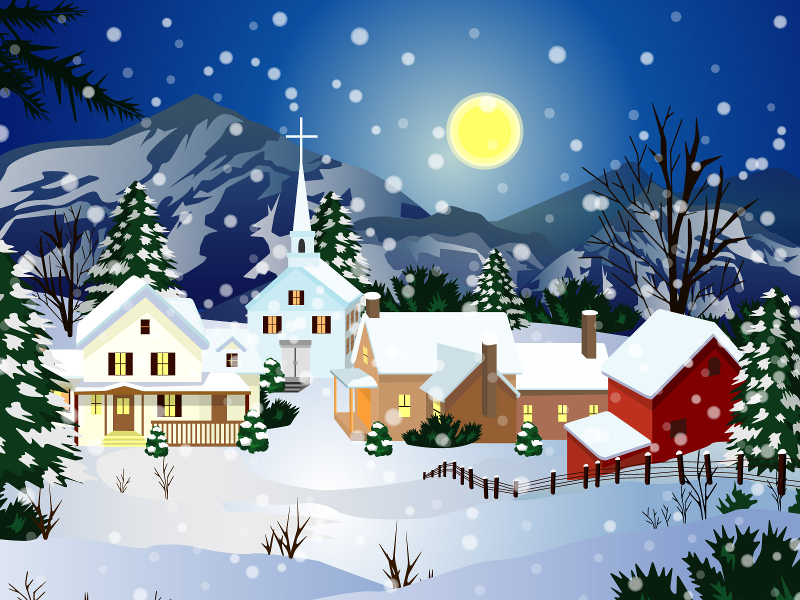  Christmas PowerPoint Background 7 1600x1200