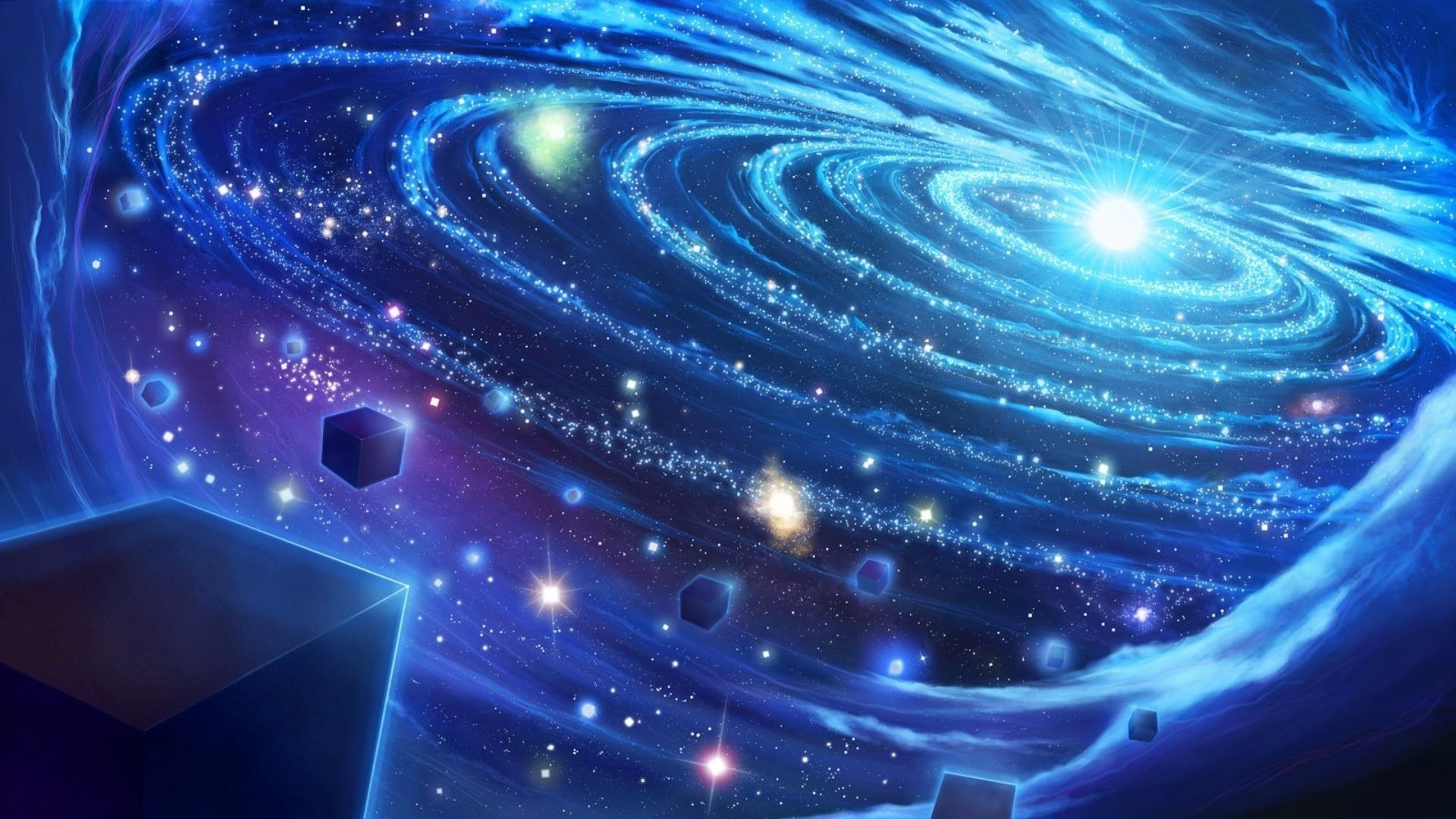 Blue space wallpaper 22917 1920x1080