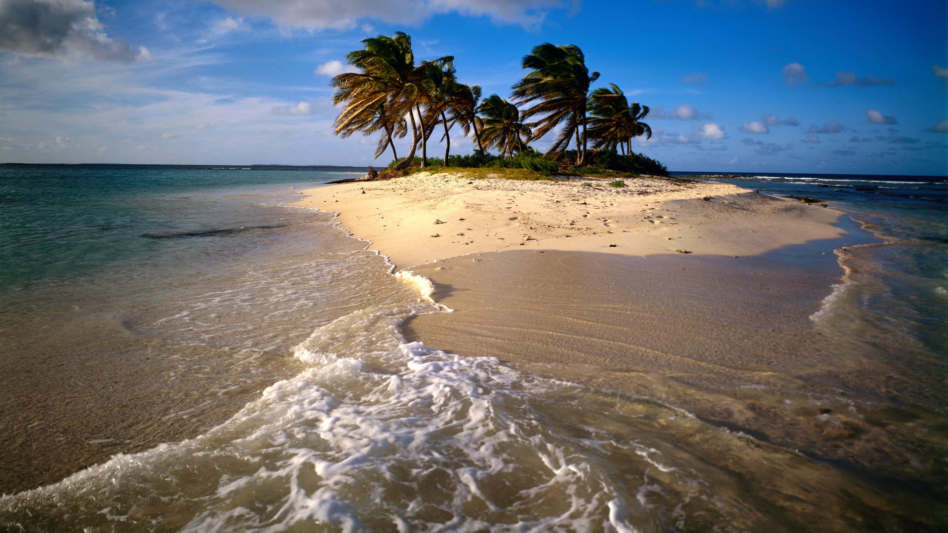 backgrounds desktop caribbean anguilla sandy beach island 1920x1080