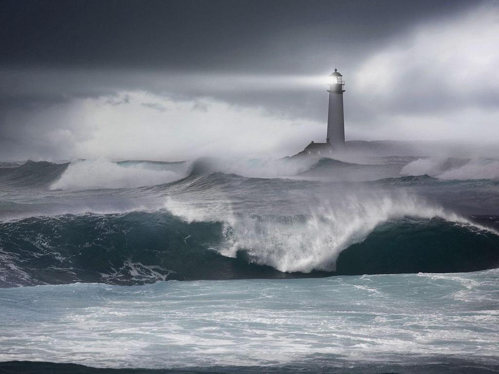 Stormy Ocean Wallpapers 1024x768