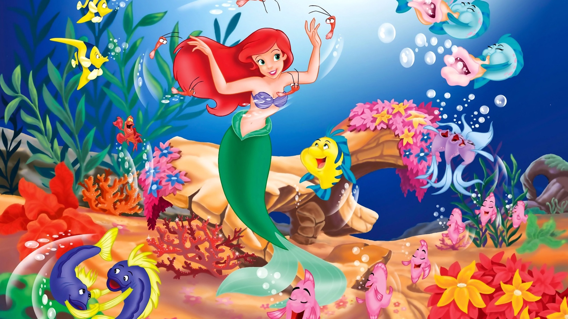 Disney The Little Mermaid Wallpapers HD 19202151080 HD 1920x1080