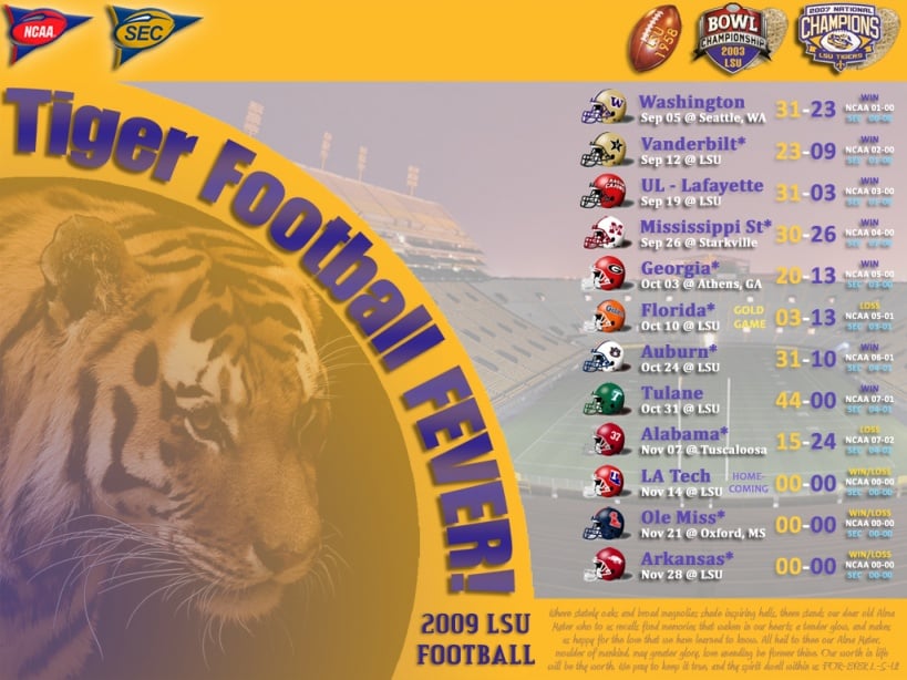 Lsu Football Schedule 2015 Wallpaper Lsu Tigers Football Schedule by 819x614