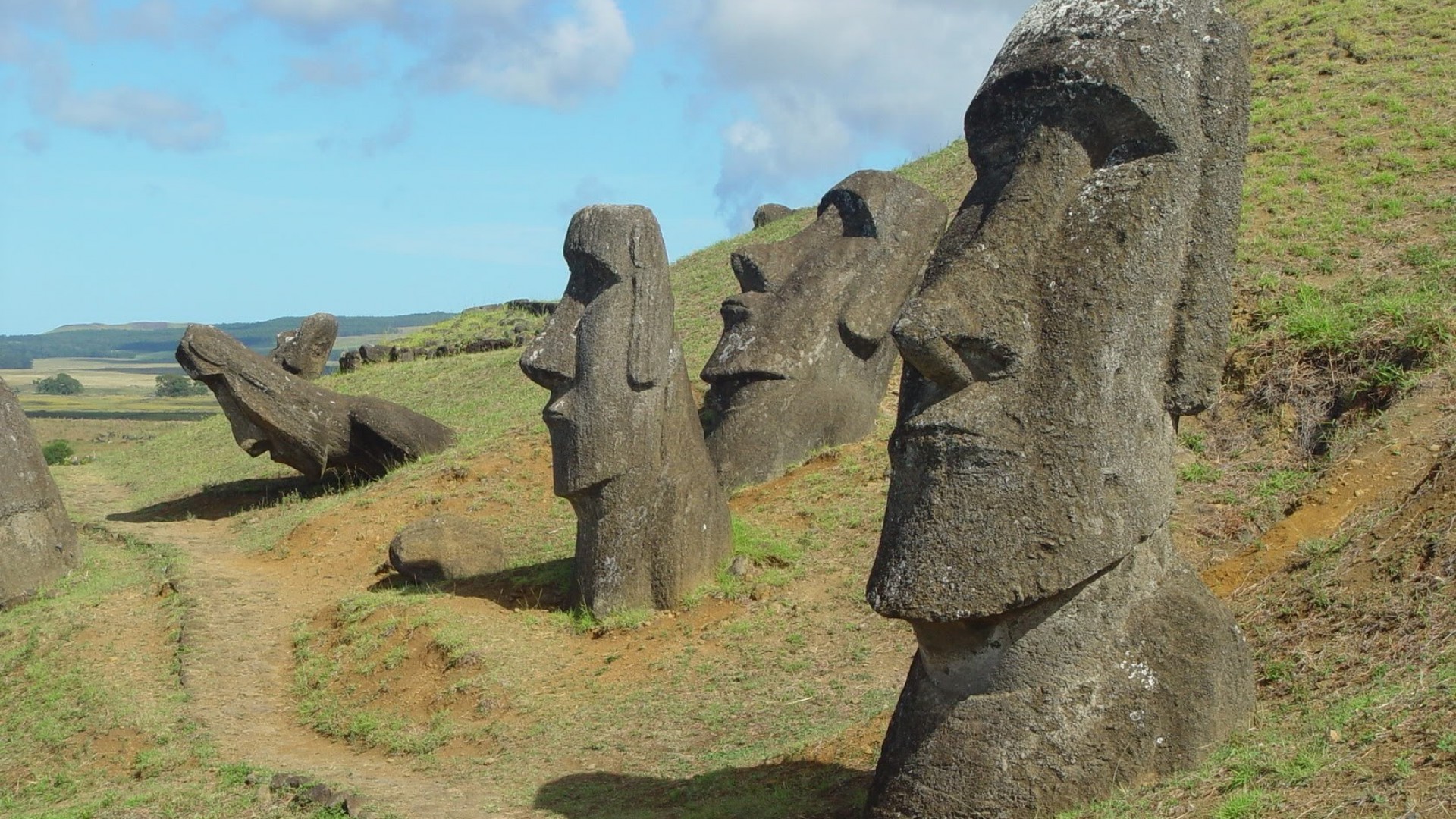 Easter Island in the Polynesian Triangle HD Wallpapers 1920x1080