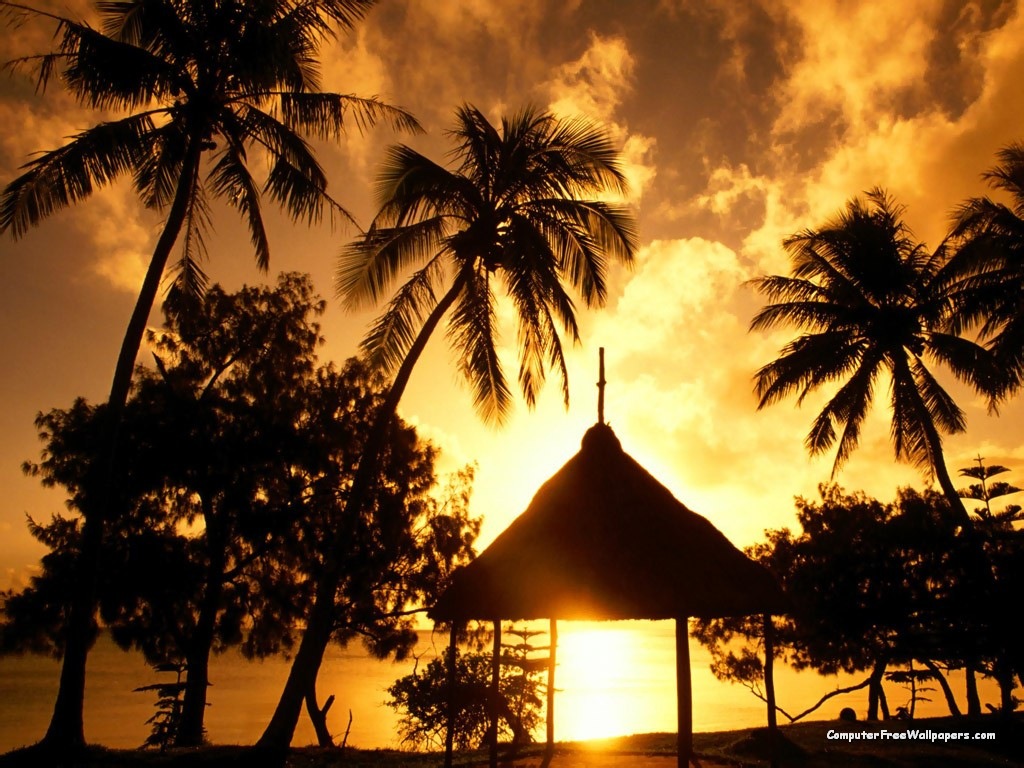 Beach sunset wallpaper desktop   annaharper 1024x768