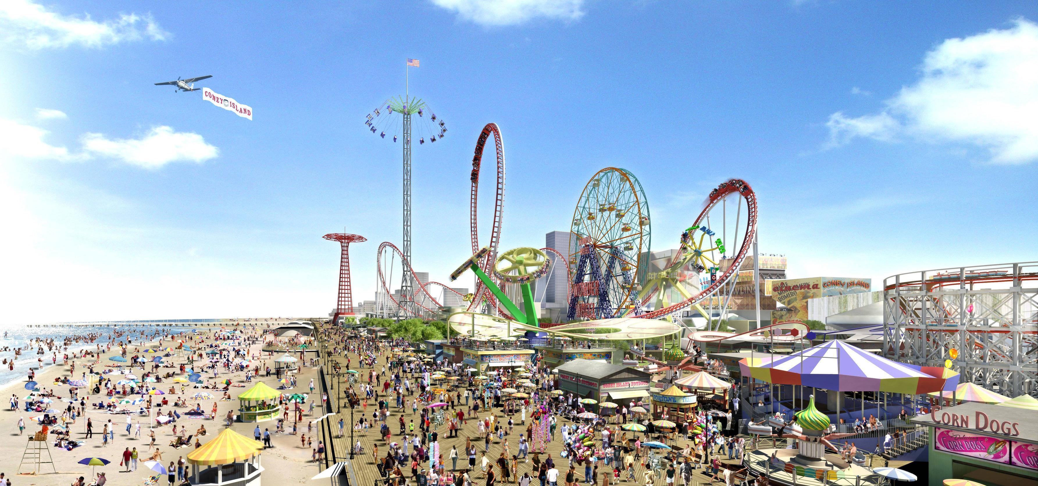 Coney Island Wallpapers 3570x1672