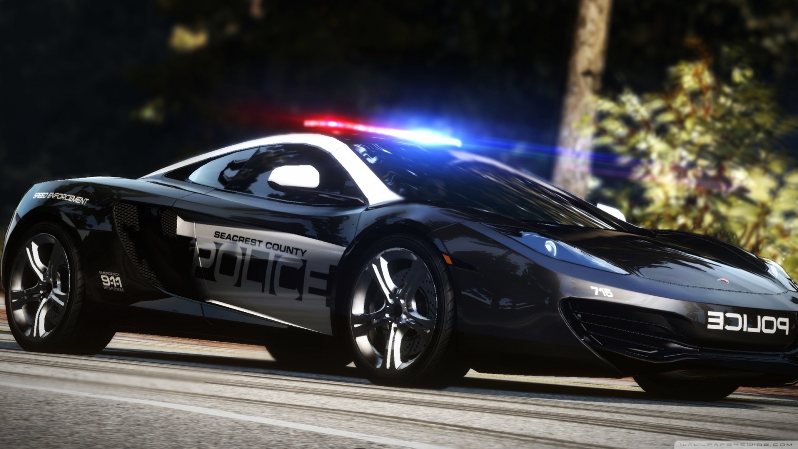 Police Cars HD Wallpapers Backgrounds 1600x900