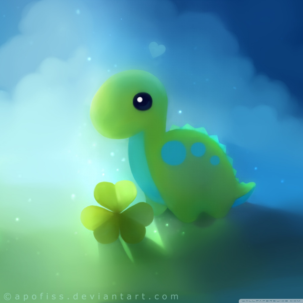 Cute Dino HD desktop wallpaper Widescreen High 1024x1024