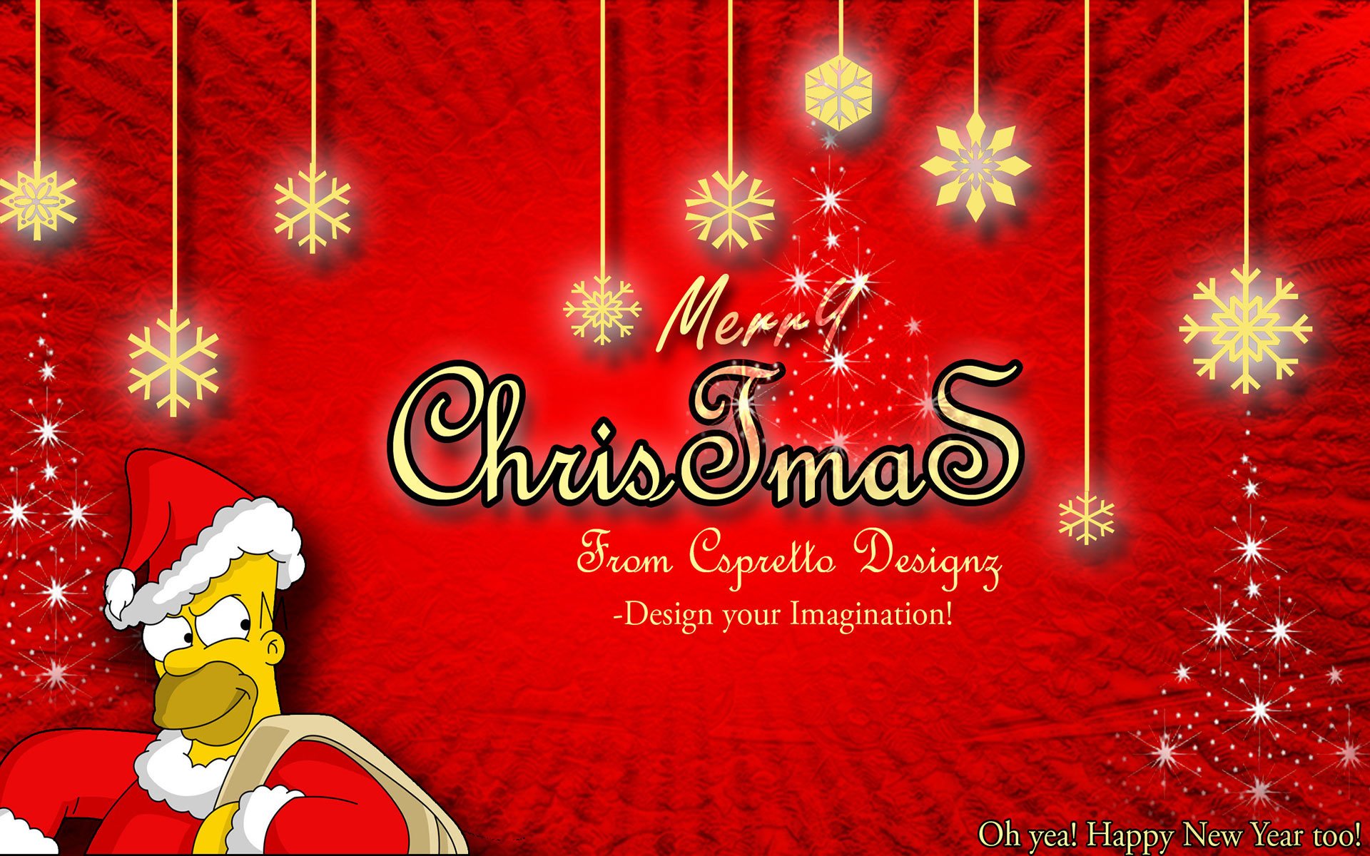  Wallpapers   Homer Simpson Merry Christmas 1920x1200 wallpaper 1920x1200