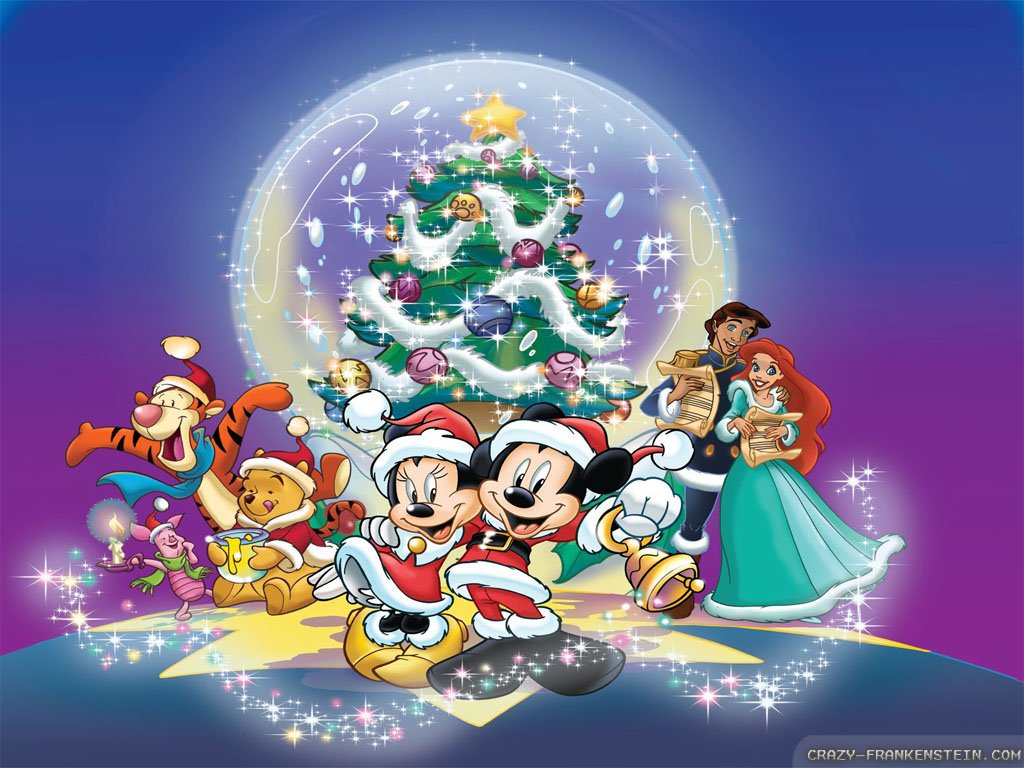 wallpapers merry christmas disney disney christmas wallpapers 1024x768 1024x768