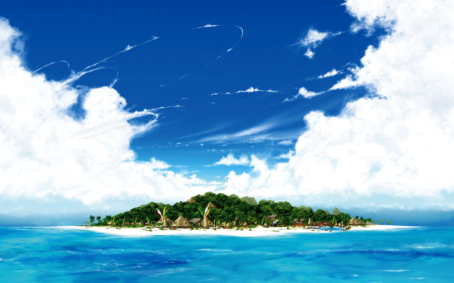 Distant Island desktop wallpaper 1920x1200