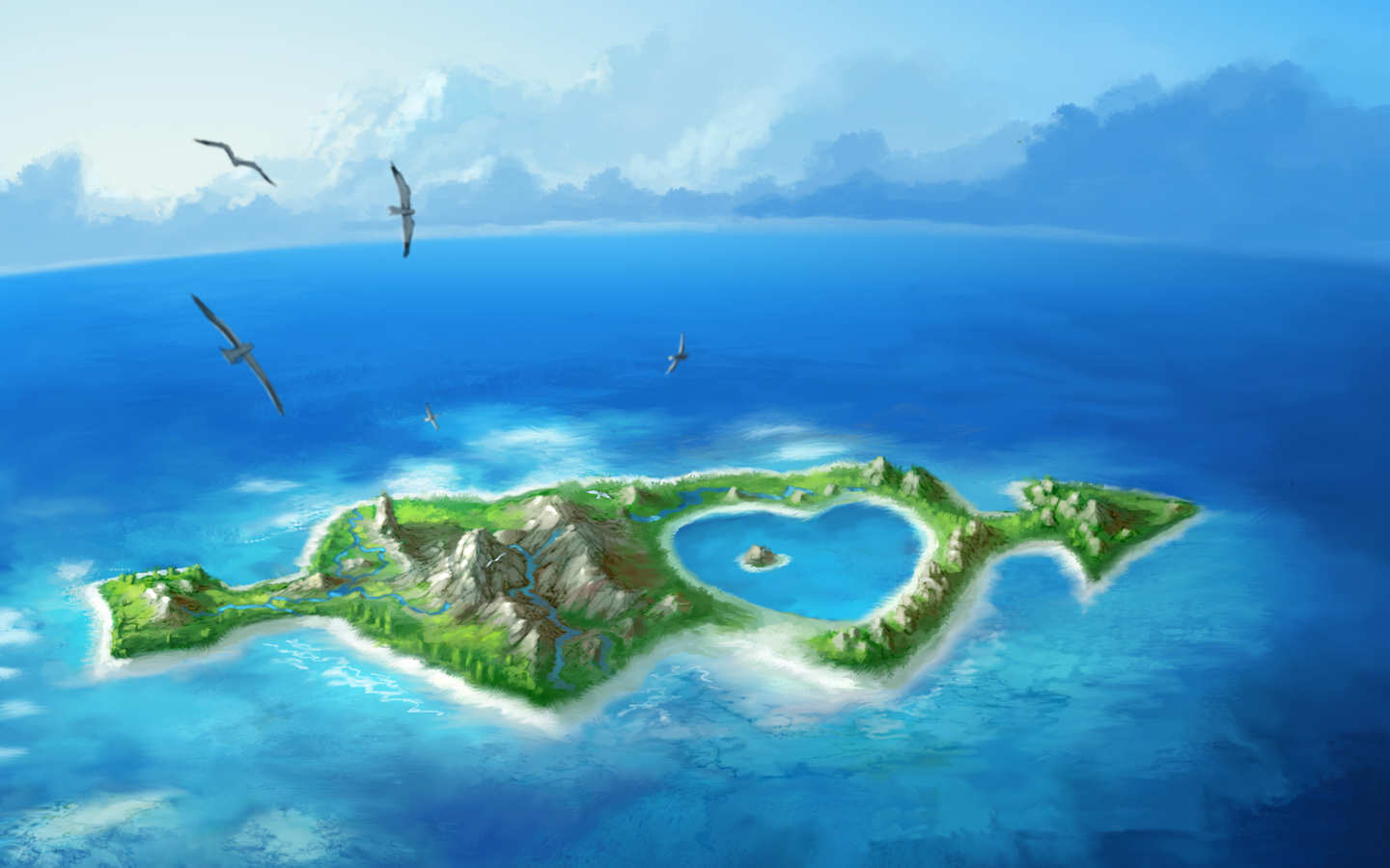 high res wallpapers island desktop wallpaper desktop love wallpaper 1440x900