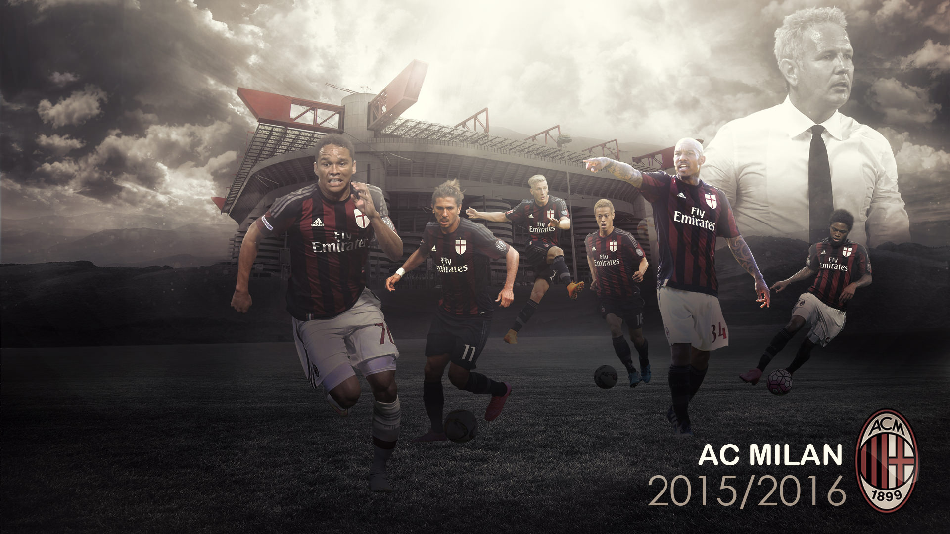 AC Milan 20152016 Wallpaper   Football Wallpapers HD 1920x1080