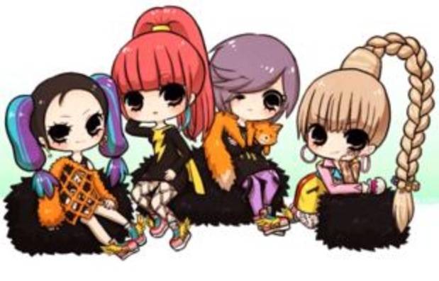 Cute chibi 2NE1   KPOP Picture 619x397