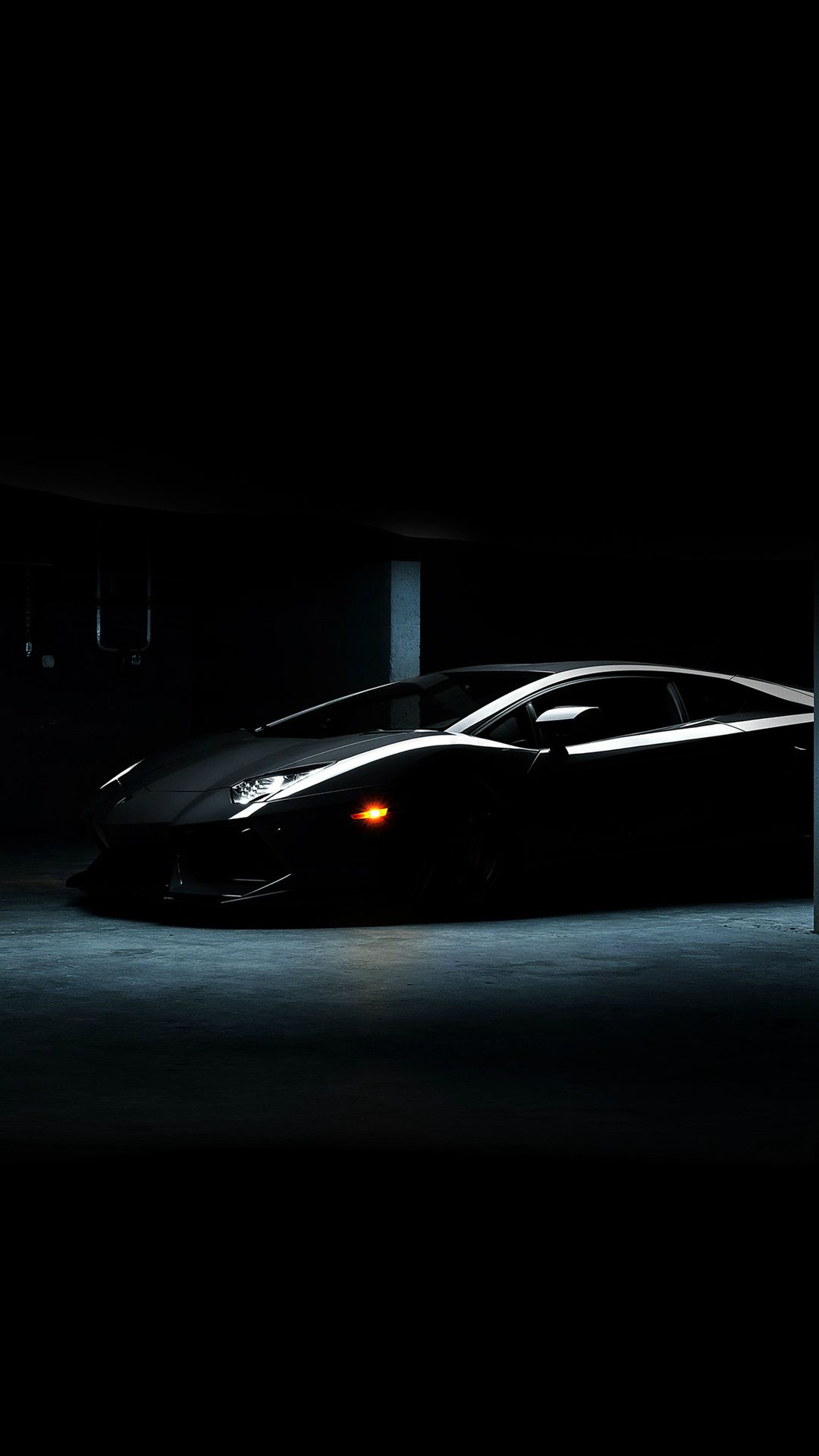 Lamborghini Car Dark Black Awesome iPhone 6 Wallpaper Download