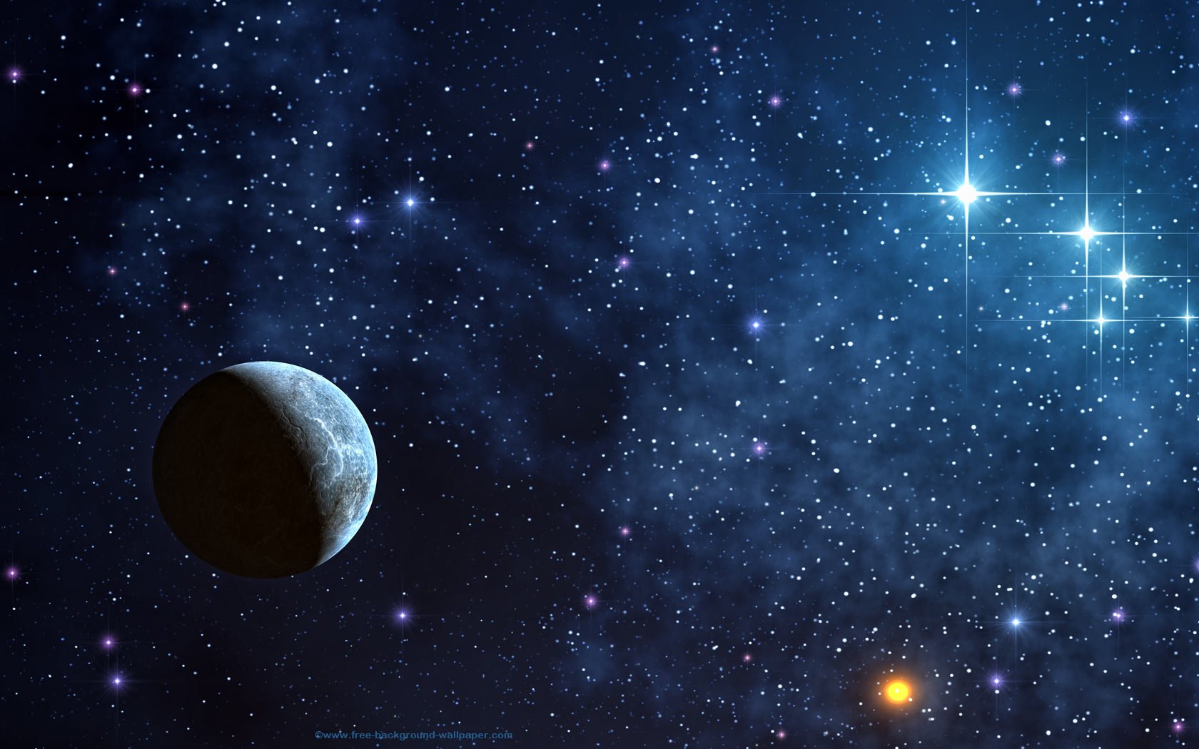 Shinning Stars Space Picture Space Desktop Background 1680x1050