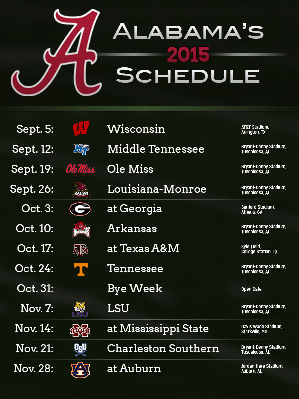 2015 Alabama Auburn football schedules released   Yellowhammer News 600x800