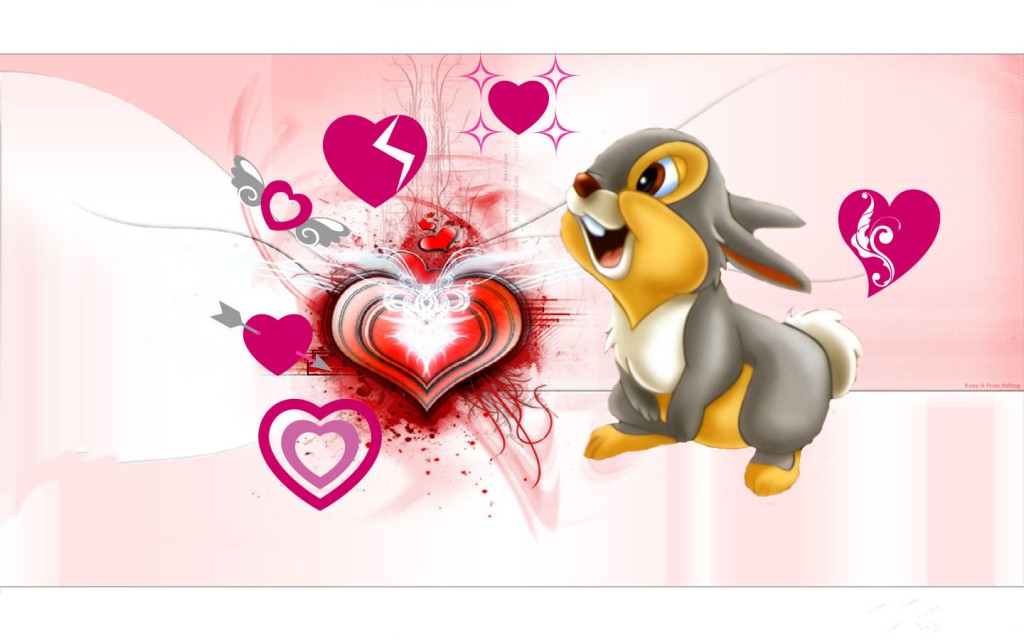 Cute Rabbit Valentines Day Wallpaper photos Romantic Disney Walentine 1024x640