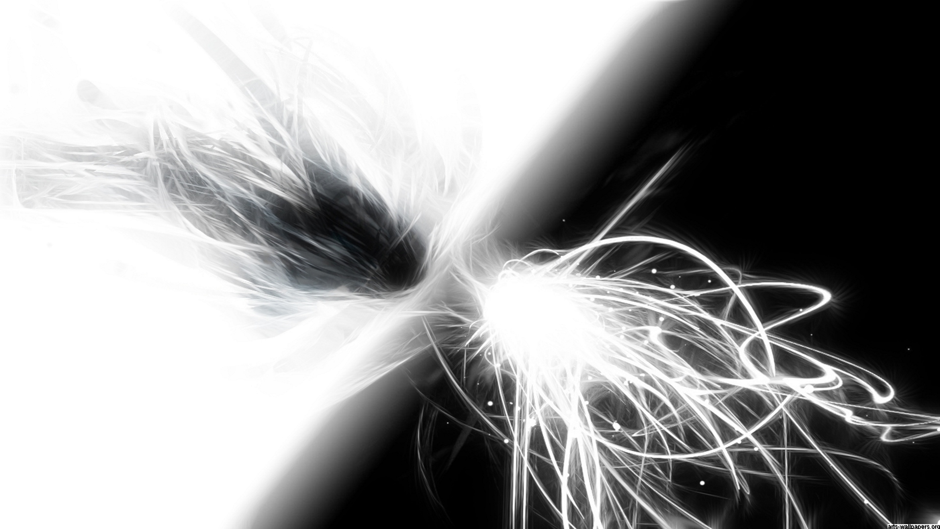 Black And White Abstract Drawings 8 Background 1920x1080