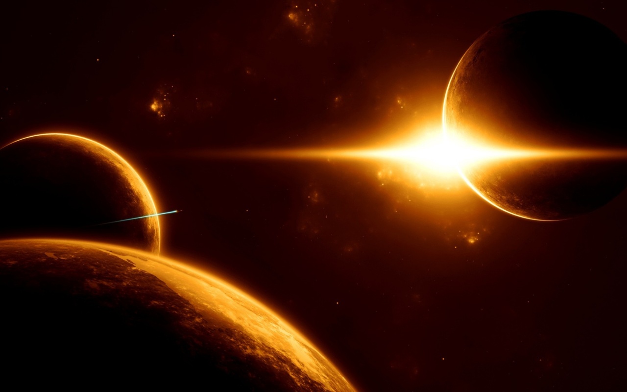 1280x800 Outer Space Sunrise desktop PC and Mac wallpaper 1280x800