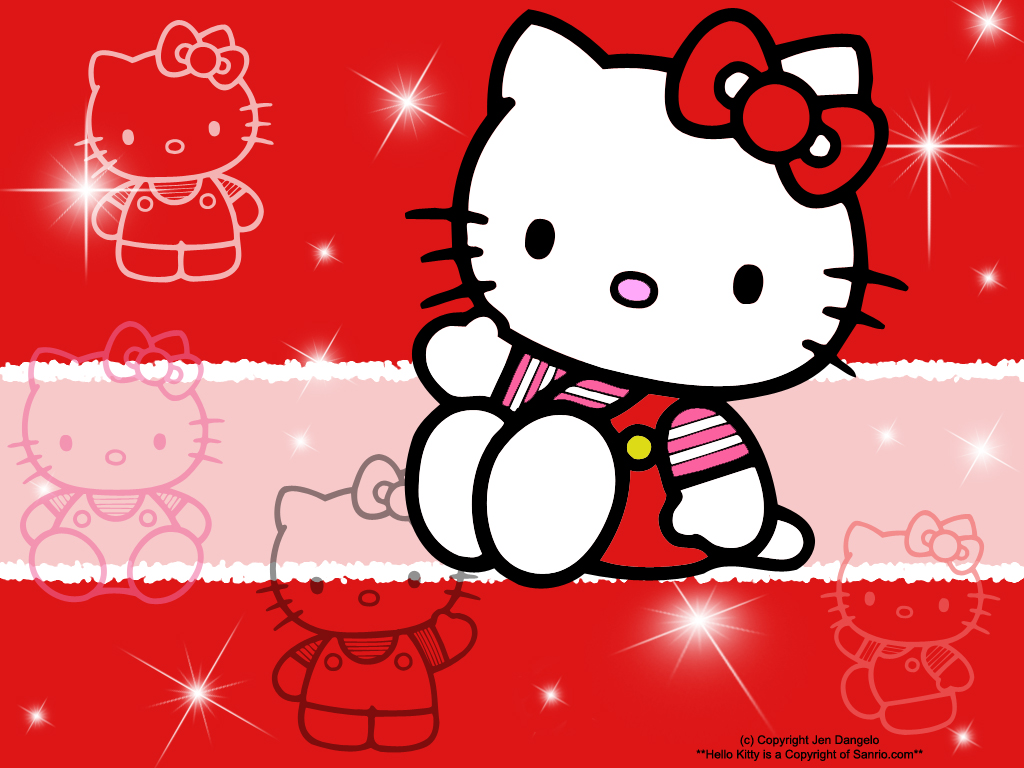 Description Cute Hello Kitty Wallpapers is a hi res Wallpaper for pc 1024x768