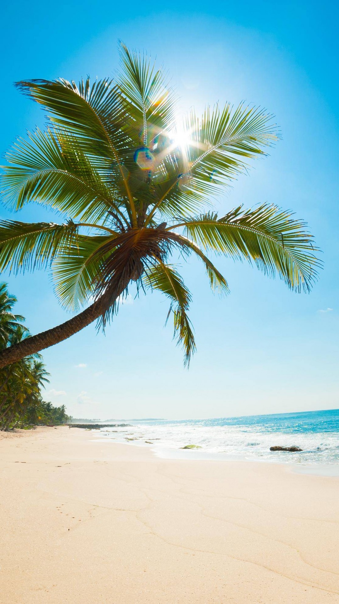 Download Beautiful Sunny Beach HD wallpaper for Galaxy S5 1080x1920