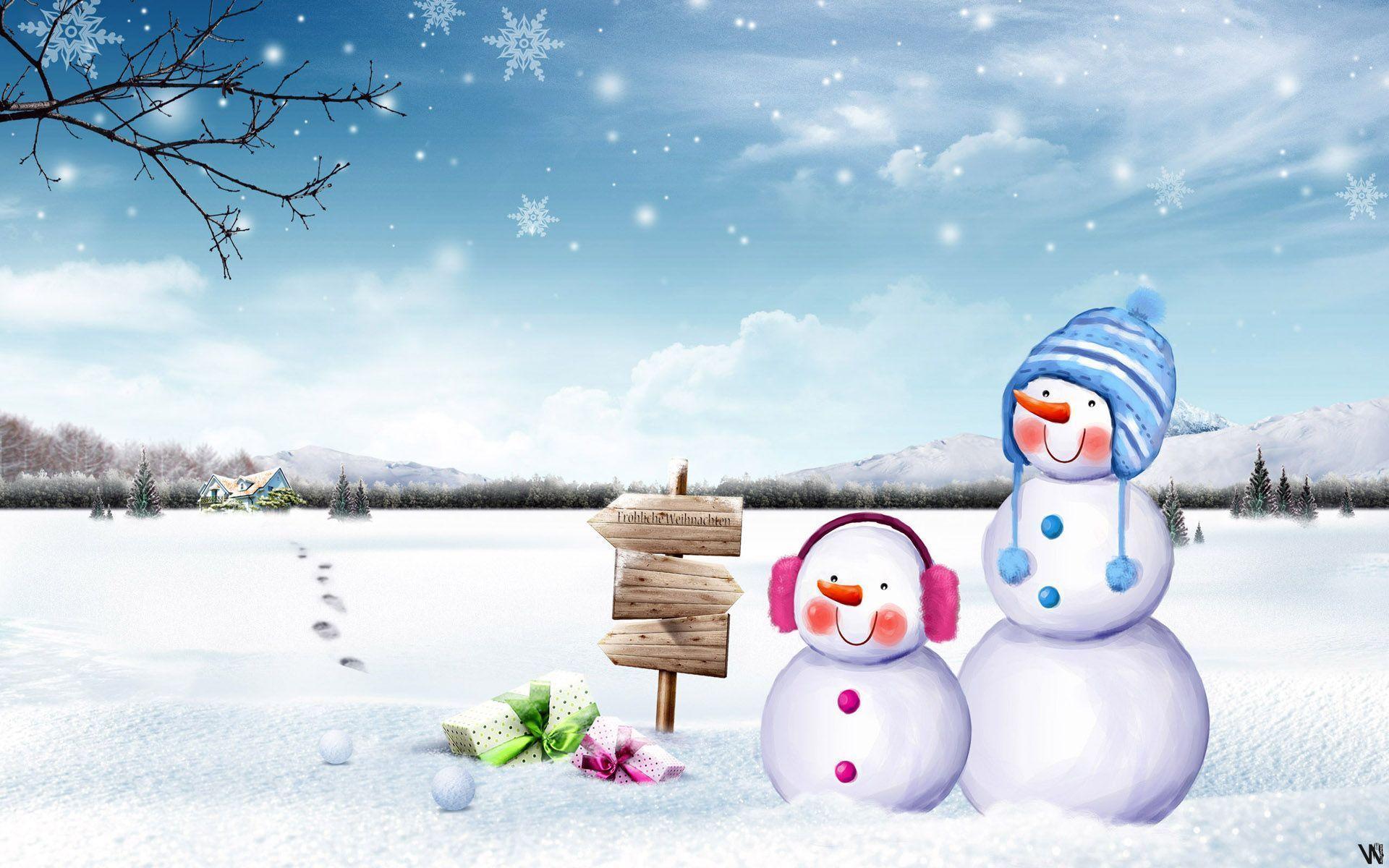 Gallery For gt Cute Winter Wallpaper 1920x1200